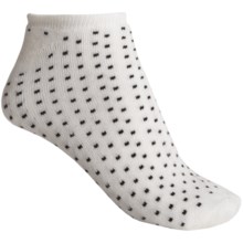 b.ella Suzie Pindot Model No-Show Socks - Below-the-Ankle (For Women) in Caviar - Closeouts
