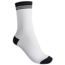 b.ella Terry Retro Rib Crew Socks (For Women) in White - Closeouts
