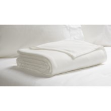 Bellora Hospitality Anti-Pill Indestructible Fleece Blanket - Queen in White - Closeouts