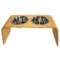 Bergan Elevated Wooden Pet Feeder - 1.5L in Light Oak