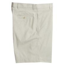 Berle Corduroy Shorts - Flat Front (For Men) in Tan/White - Closeouts