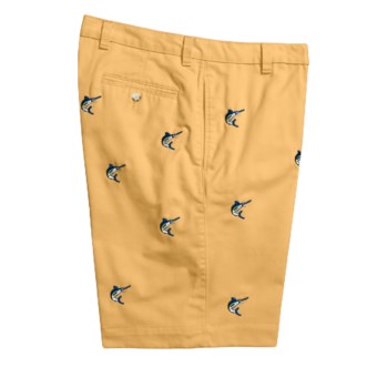 Berle Cotton Twill Shorts - Embroidered Catch (For Men)