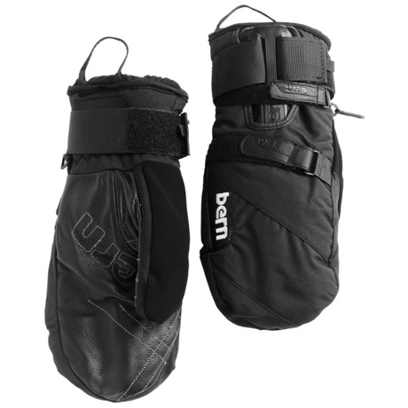 Bern Adjustable Mittens with Removable Wrist Guard Waterproof Insulated For Men and Women