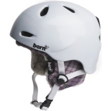 Bern Berkeley Zip Mold® Multi-Sport Helmet - Removable Liner (For Women) in Gloss White/Hunter Plaid Knit - Closeouts