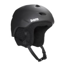 Bern Brentwood ZipMold Multi-Sport Helmet - Integrated Audio System, Removable Liner in Matte Black/Black - Closeouts