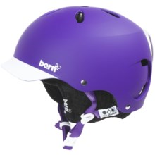 Bern Lenox Brimstyle EPS Multi-Sport Helmet - Removable Winter Liner (For Women) in Matte Purple/White/Black - Closeouts