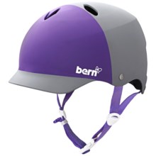 Bern Lenox Multi-Sport Helmet (For Women) in Matte Grey/Purple 2 Tone - Closeouts