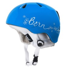 Bern Nina Helmet (For Girls) in Blue Flower Graphic - Closeouts