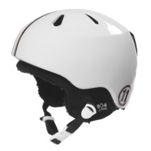 Bern Nino Zip Mold® Multi-Sport Helmet - Removable Winter Liner (For Boys) in Gloss White Racing Stripe/Black Knit - Closeouts