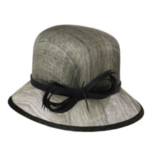 Betmar Adele Straw Cloche Hat (For Women) in Natural/Black - Closeouts