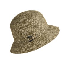 Betmar Braided Cloche Hat - Wooden Ring (For Women) in Rattlesnake - Closeouts