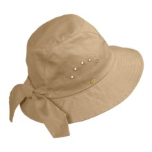 Betmar Knotted Cloche Hat - Twill (For Women) in Camel - Closeouts