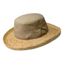 Betmar Linen-Raffia Beach Hat (For Women) in Natural - Closeouts
