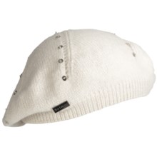 Betmar Park Luxe Knit Sequined Beret (For Women) in Ivory - Closeouts