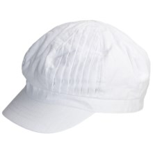 Betmar Pleated-Crown Cap (For Women) in White - Closeouts