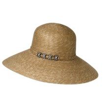 Betmar Raffia Picture Brim Hat - UPF 50+ (For Women) in Taupe - Closeouts