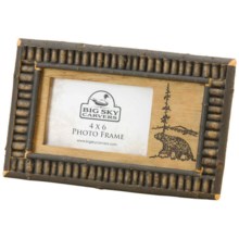 Big Sky Carvers Black Twig Photo Frame - 4x6” in Bear - Closeouts