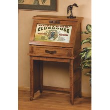 Big Sky Carvers Meissenburg Secretary Desk in Rustic Brown/Clubhouse Lab - Closeouts