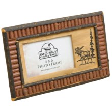 Big Sky Carvers Red Twig Photo Frame - 4x6” in Moose - Closeouts