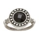 Big Sky Silver Obsidian Night Ring (For Women)