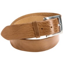 Bill Lavin Beveled Edge Belt - Leather (For Men) in Natural - Closeouts