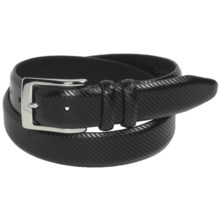Bill Lavin Soft Collection Calfskin Belt - 32mm (For Men) in Black - Closeouts