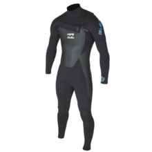 Billabong 403 B9 Chest Zip Wetsuit - 4mm (For Men) in Black - Closeouts