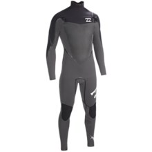 Billabong 403 Sol SG5 Chest Zip Full Wetsuit -  4/3mm, Long Sleeve (For Men) in Ash - Closeouts