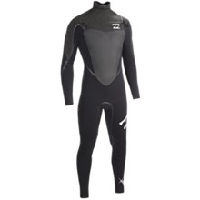 Billabong 403 Sol SG5 Chest Zip Full Wetsuit -  4/3mm, Long Sleeve (For Men) in Graphite - Closeouts