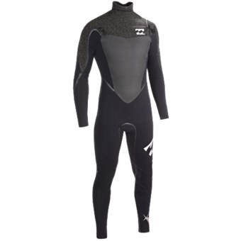 Billabong 403 Sol SG5 Chest Zip Full Wetsuit -  4/3mm, Long Sleeve (For Men) in Graphite