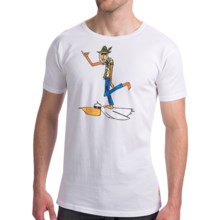 Billabong Andy Davis Barrel T-Shirt - Organic Cotton, Short Sleeve (For Men) in Pelican White - Closeouts