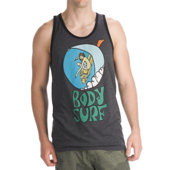 Billabong Andy Davis Body Surf Tank Top - Organic Cotton, Recycled Materials (For Men) in Black Heather