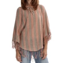 Billabong Boho Goddess Poncho (For Women) in Georgia Peach - Closeouts