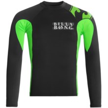 Billabong Double Duty Rash Guard - Long Sleeve (For Men) in Black - Closeouts