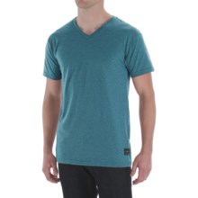 Billabong Essential Shirt - V-Neck, Short Sleeve (For Men) in Dark Teal Heather - Closeouts
