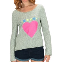 Billabong Hitch a Ride Pullover - French Terry, Long Sleeve (For Women) in Ice Athletic Grey - Closeouts