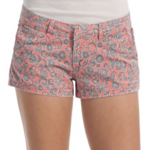 Billabong Keep On Shorts - Stretch Cotton Twill (For Women) in Georgia Peach - Closeouts
