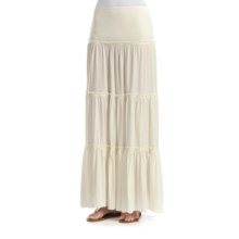 Billabong Long Way Tiered Maxi Skirt - Cotton Jersey (For Women) in Cool Wip - Closeouts
