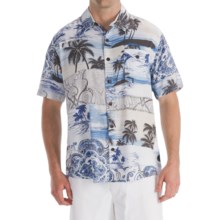 Billabong Peace N’ Aloha Shirt - Short Sleeve (For Men) in Blue - Closeouts