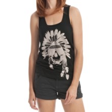 Billabong Screenprint Racerback Tank Top - Organic Cotton (For Women) in Peace Surf Black - Closeouts