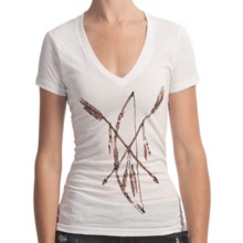 Billabong Screenprint T-Shirt - Short Sleeve (For Women) in Dreamcatcher White - Closeouts