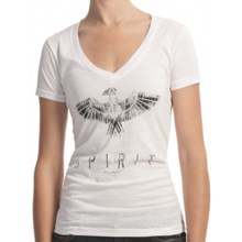 Billabong Screenprint T-Shirt - Short Sleeve (For Women) in Nature Study White - Closeouts