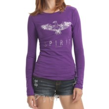 Billabong Screenprinted Shirt - Long Sleeve (For Women) in Nature Study New Violet - Closeouts