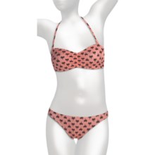 Billabong Shannon Bandeau Lowrider Bikini Swimsuit - 2-Piece (For Women) in Coral - Closeouts