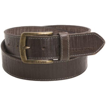 Billabong Woody Belt - Leather (For Men) in Chocolate