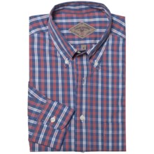 Bills Khakis Atlantic Plaid Shirt - Long Sleeve (For Men) in Navy Coral - Closeouts
