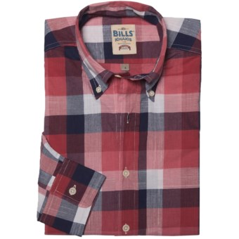 Bills Khakis Chambray Plaid Shirt - Long Sleeve (For Men) in Red Check