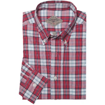Bills Khakis Davidson Plaid Shirt - Long Sleeve (For Men) in Red