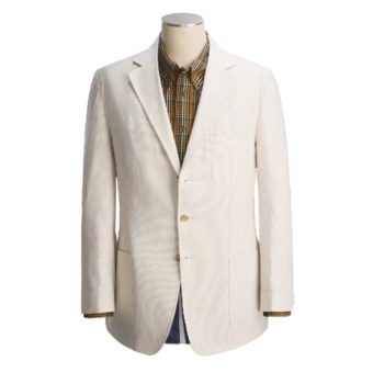 Bills Khakis Essex Stripe Sport Coat (For Men) in Cream/Navy