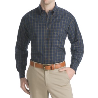 Bills Khakis Harrison Plaids Shirt - Long Sleeve (For Men) in Navy
